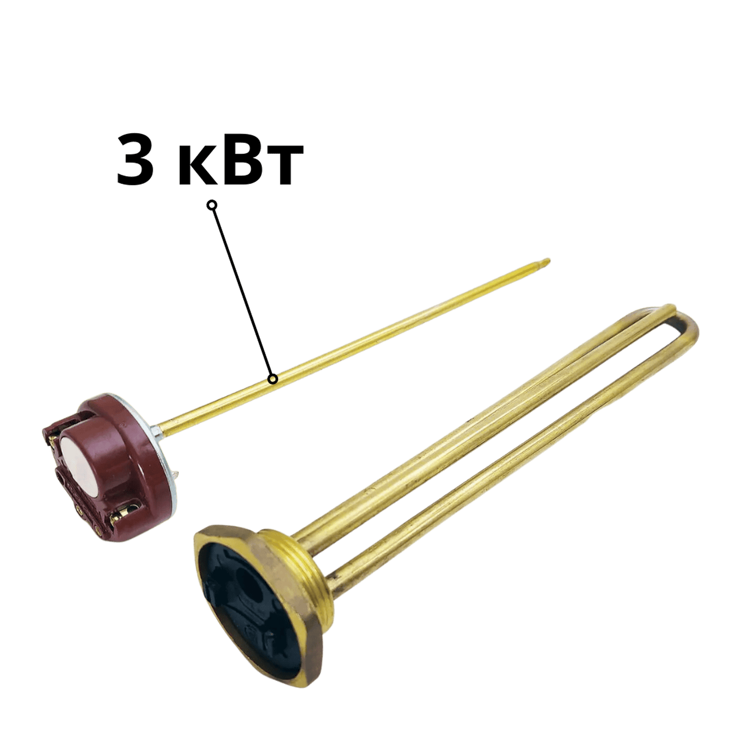 Електричний тен до баків (буферних ємностей), Raymer IMP 60 та IMP 100, на 3 кВт, з регульованим термостатом