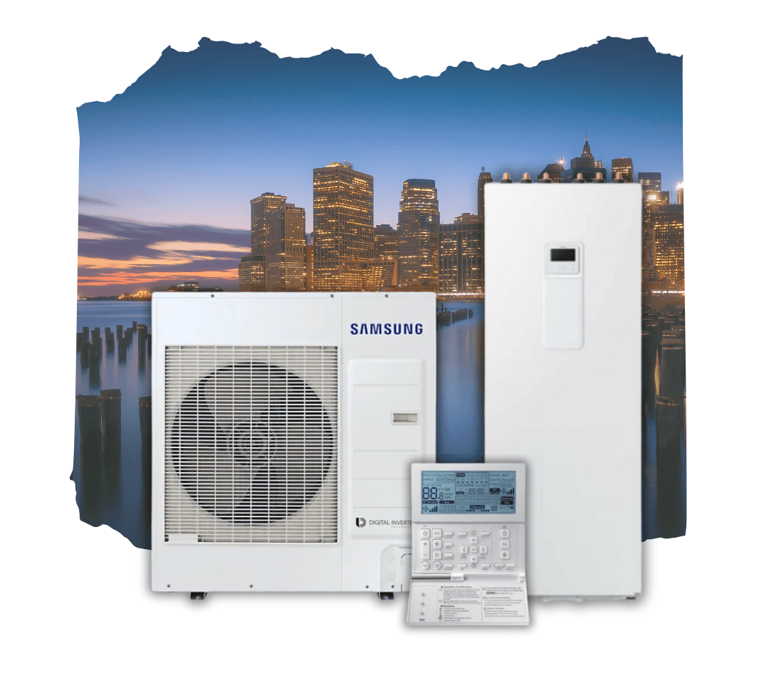 Тепловой насос Samsung ClimateHub TDM Plus с напольным гидромодулем AE090MXTPEH / AE260TNWTEH 9 кВт 220В