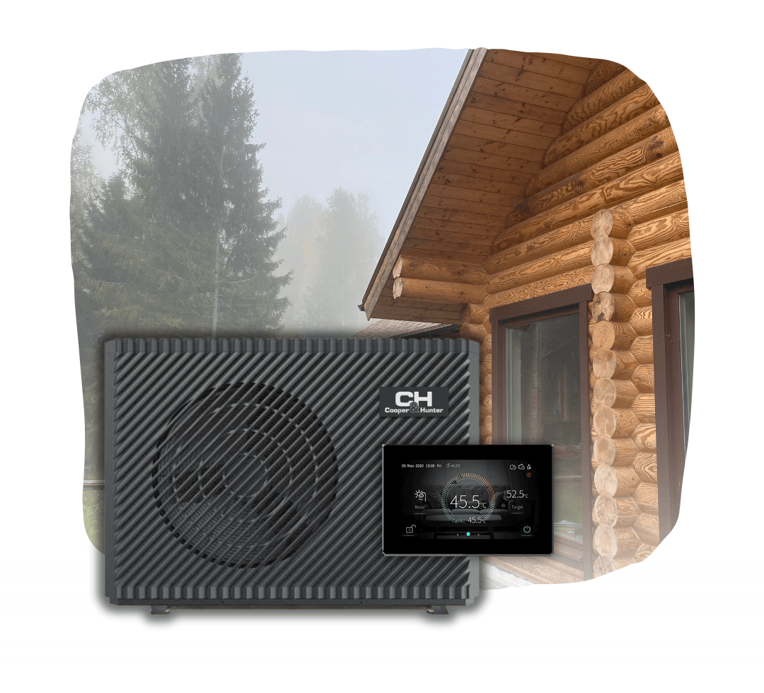 Тепловой насос Cooper&Hunter EcoPower R290 CH-HP15UIMPZM на 15 кВт, до -25°C, 380В