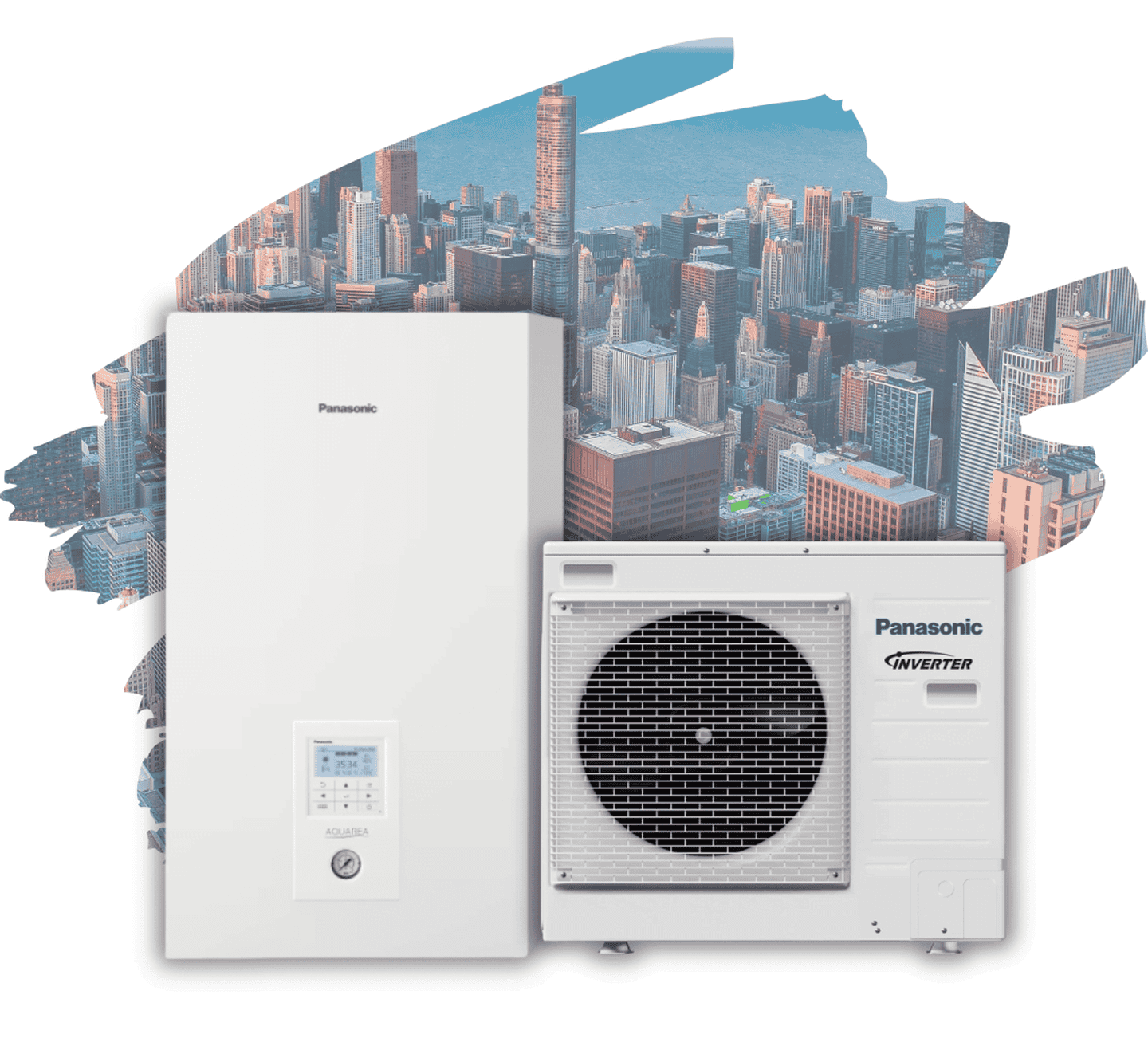 Тепловий насос Panasonic KIT-WC09H3E5 (WH-UD09HE5-1/WH-SDC09H3E5-1) на 9 кВт, до 90 м²