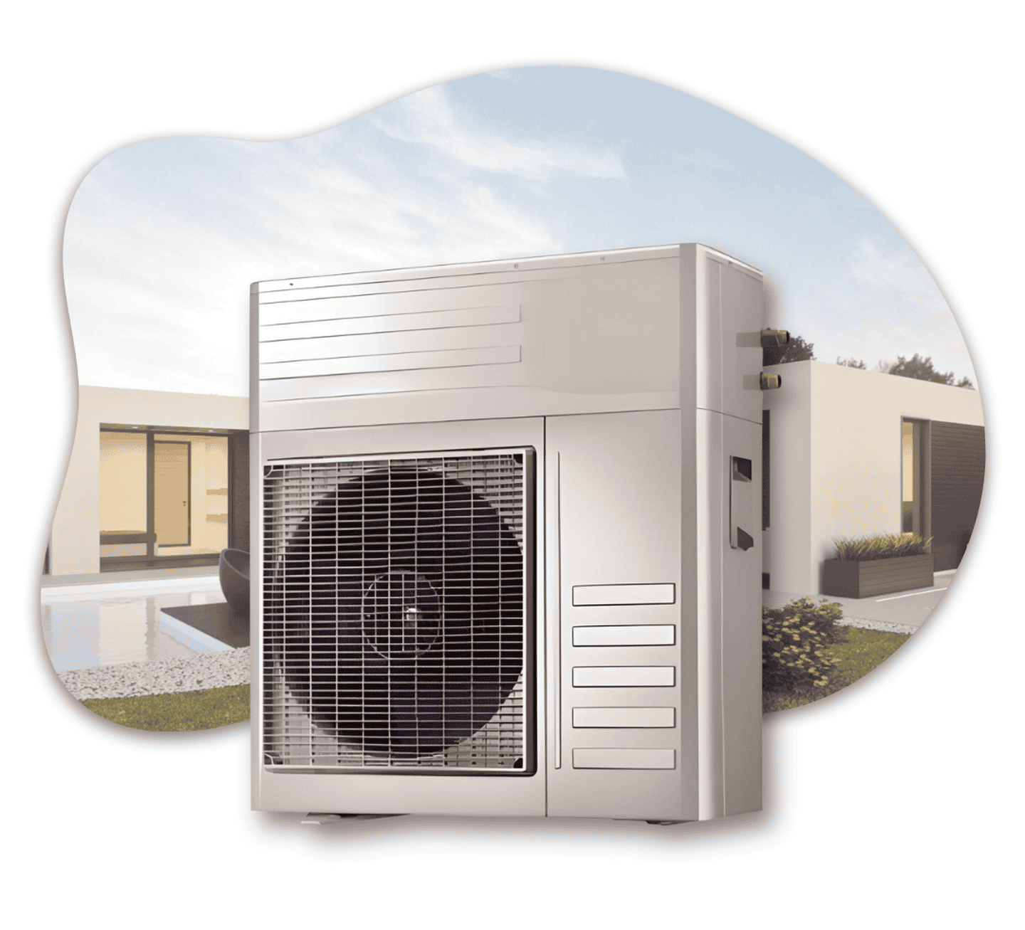 Тепловой насос моноблок Midea RSJF-72/CN1-C ON-OFF  бытовой на 6,5 кВт, 220 В