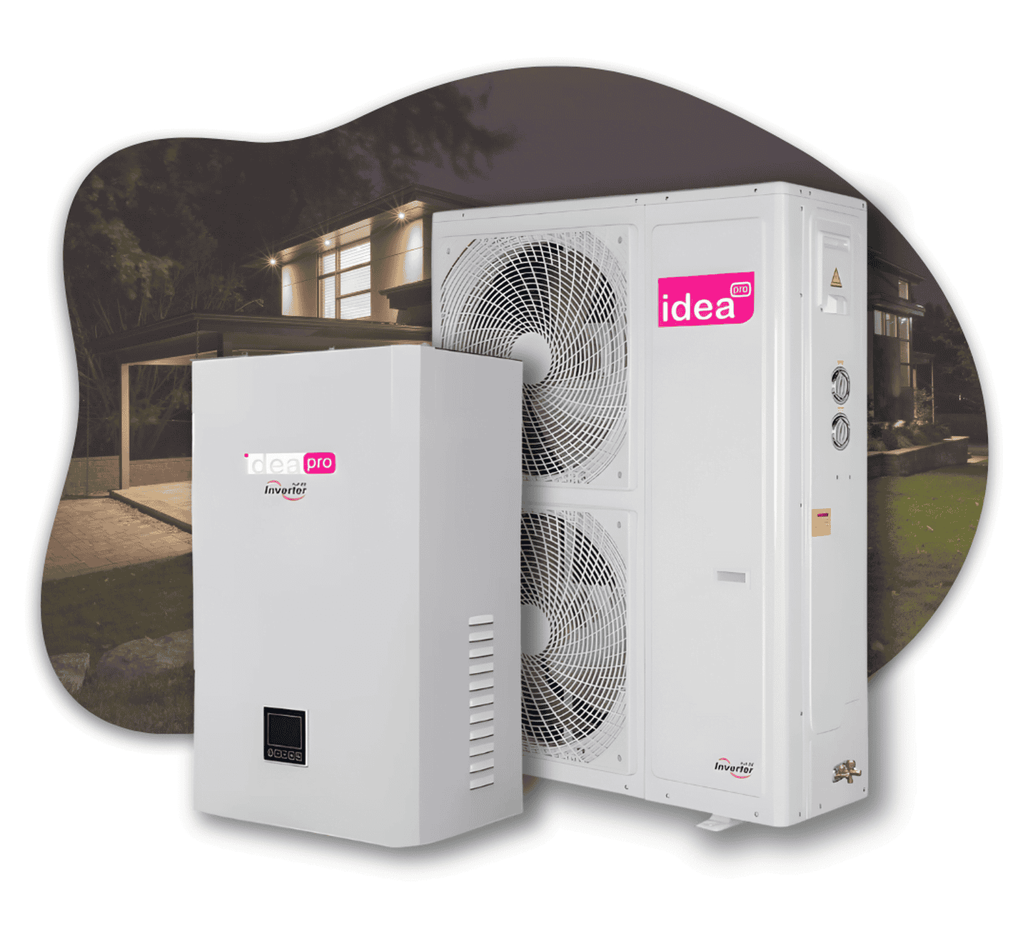 Тепловий насос IDEA Pro ISW-18SF2-DRN8 / ISW-18SF2-SPM повітря-вода, спліт система, на 18 кВт