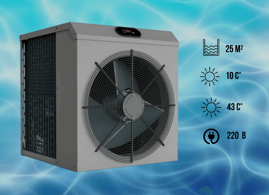 Тепловий насос Fairland Cube AVCB06/SHP06 (7 кВт), 220 В для каркасних басейнів до 25 м³