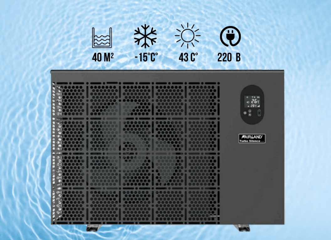 Инверторный тепловой насос Fairland InverX 21 (9 кВт), 220 В для бассейнов до 40 м³