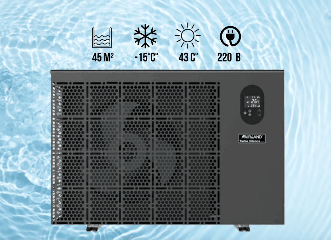 Інверторний тепловий насос Fairland InverX 28 (11,3 кВт), 220 В для басейнів до 45 м³