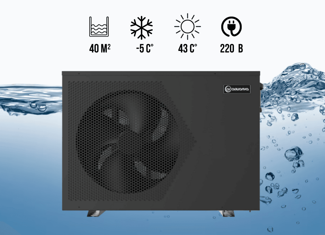 Тепловой насос для бассейна Aquaviva Model 9 ON/OFF (9,2 кВт), 220 В, обьем бассейна до 40 м³