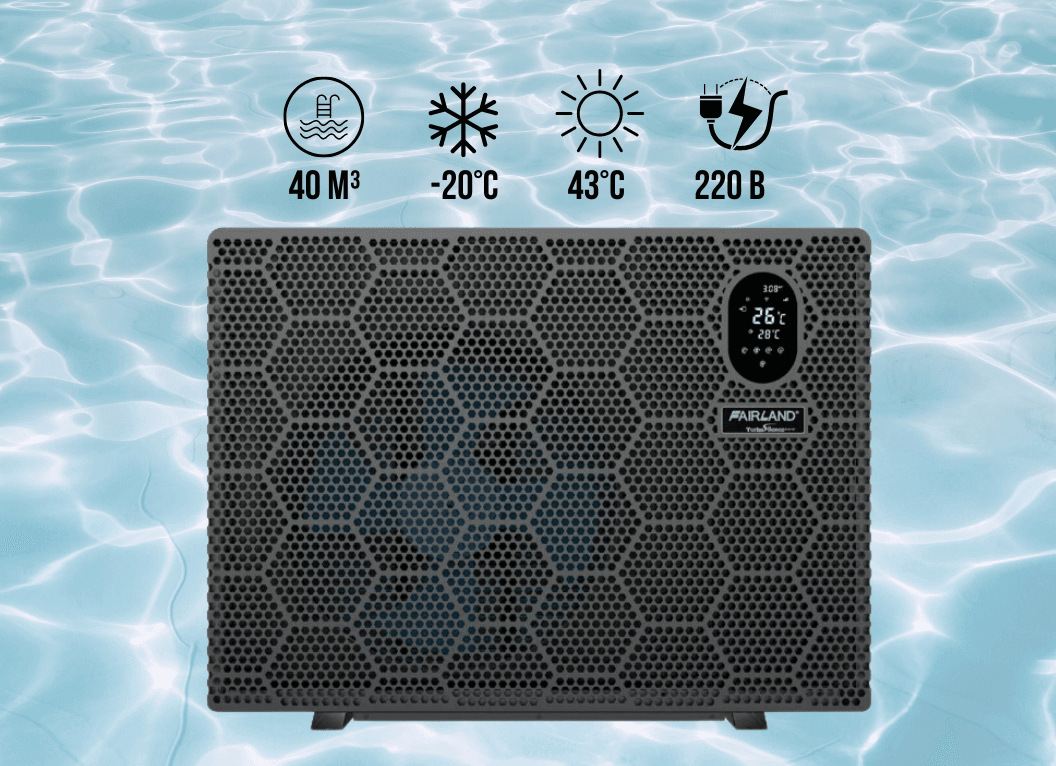 Інверторний тепловий насос Fairland X20-09 (9.5 кВт), 220 В для басейнів до 40 м³