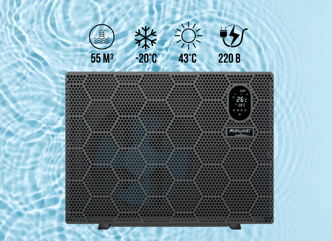 Инверторный тепловой насос Fairland X20-11 (11,5 кВт), 220 В для бассейнов до 55 м³