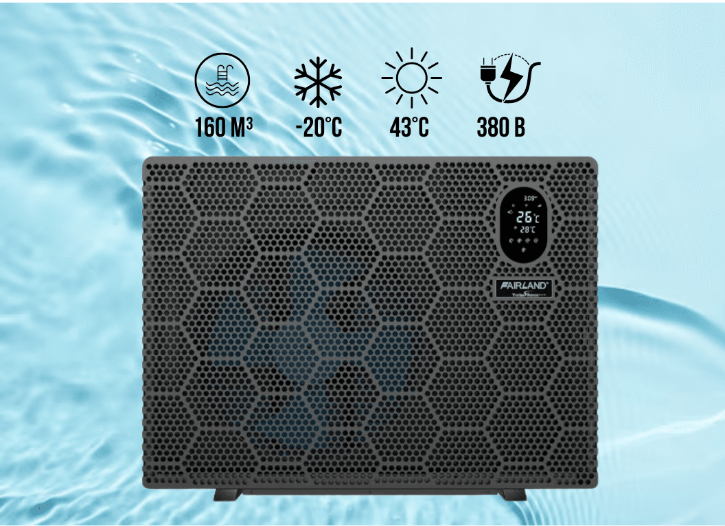 Инверторный тепловой насос Fairland X20-40T (40 кВт), 380 В для бассейнов до 160 м³