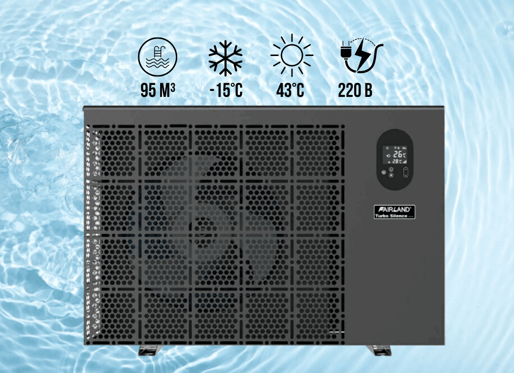 Інверторний тепловий насос Fairland InverX 56 (21,5 кВт), 220 В для басейнів до 95 м³