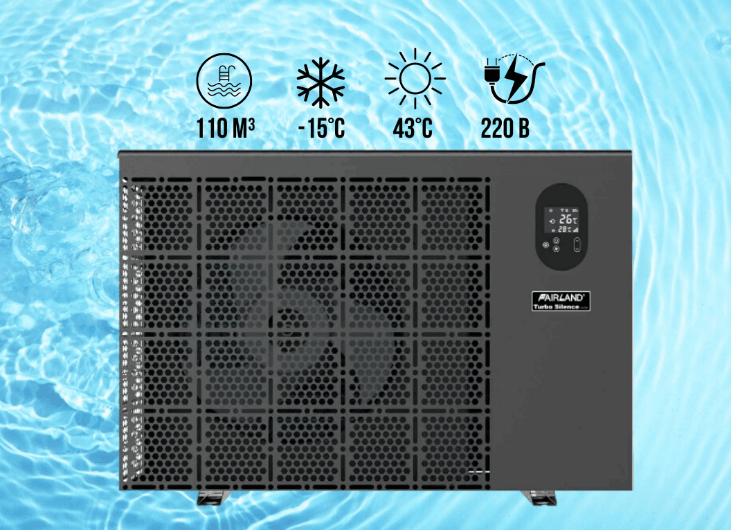 Інверторний тепловий насос Fairland InverX 66 (26 кВт), 220 В для басейнів до 110 м³