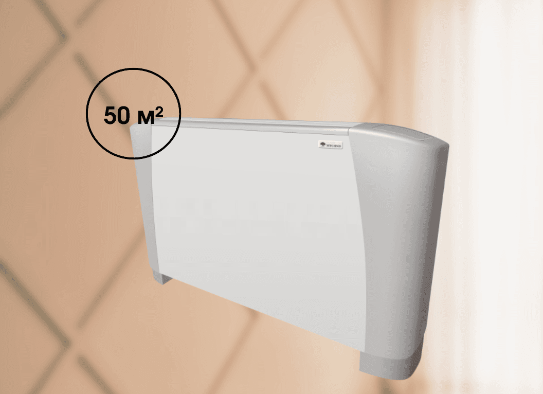 Универсальный фанкойл Mycond SEC/F 8.3 (5,69кВт), 50 Па площадь до 50 м²