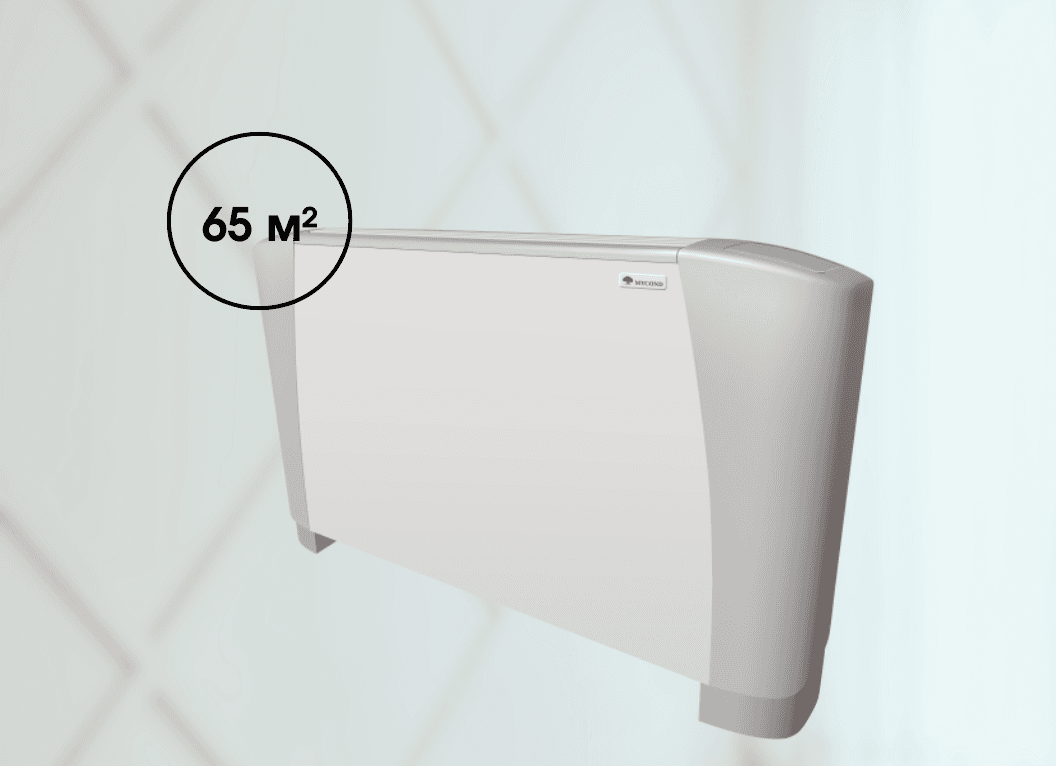 Универсальный фанкойл Mycond SEC/F 9.3 (6,56 кВт), 50 Па площадь до 65 м²