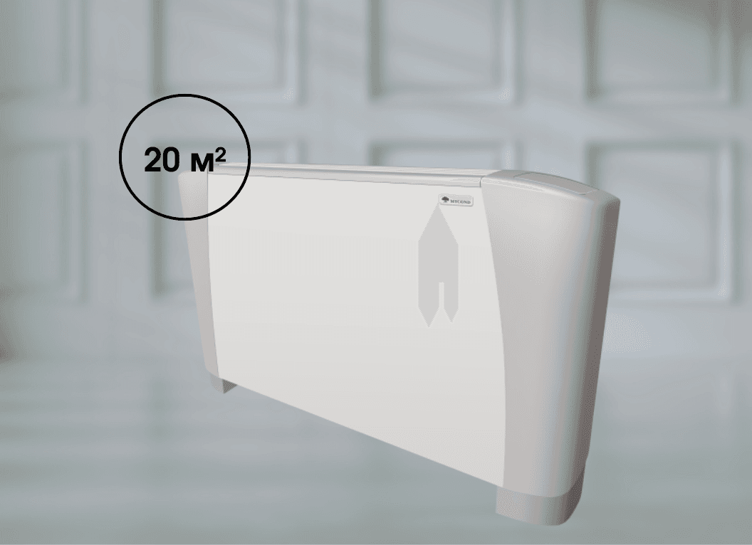 Универсальный фанкойл Mycond SEC/F 3.4 (2,83 кВт), 50 Па площадь до 20 м² (4-рядный)