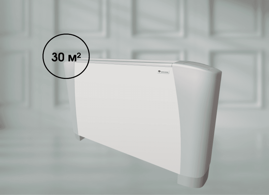 Универсальный фанкойл Mycond SEC/F 5.4 (4 кВт), 50 Па площадь до 30 м² (4-рядный)