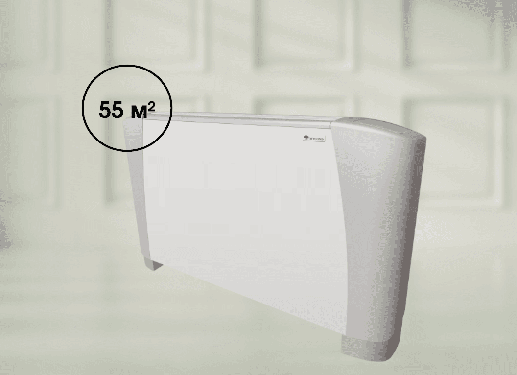 Универсальный фанкойл Mycond SEC/F 8.4 (6,34 кВт), 50 Па площадь до 55 м² (4-рядный)