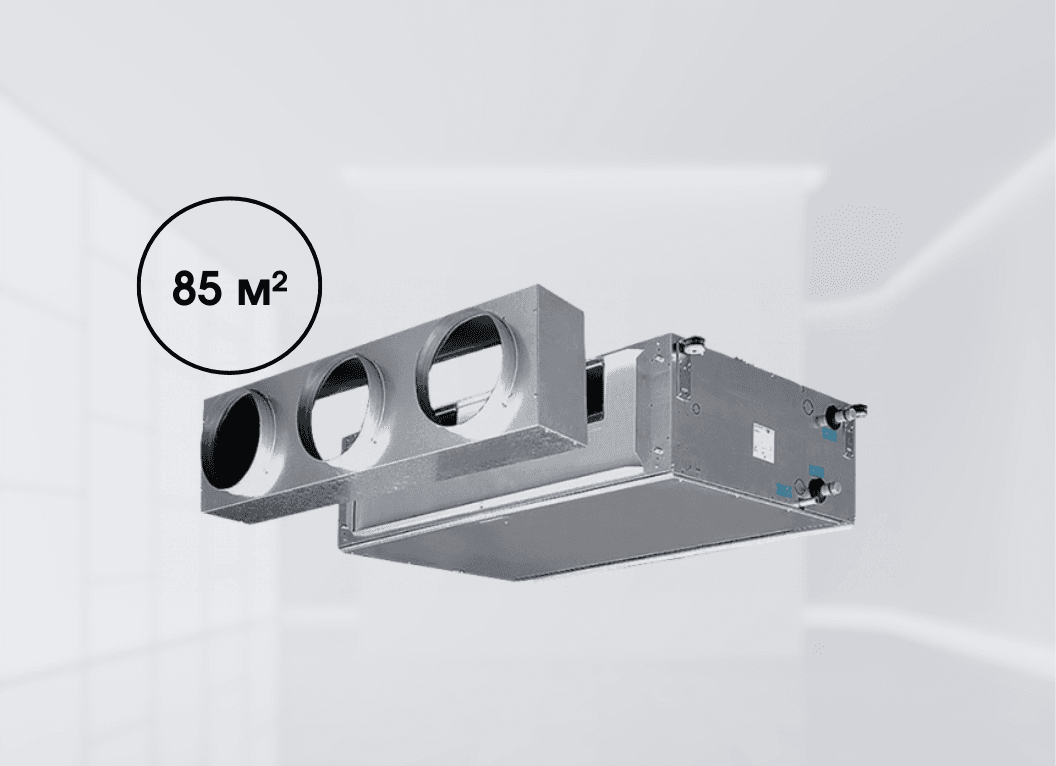 Канальний фанкойл високонапірний Mycond DFCL 33+1 (9,30 кВт), площа до 85 м² (4-трубний)