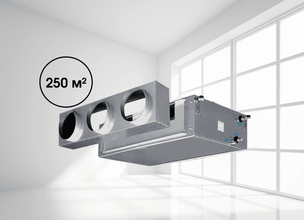 Канальний фанкойл високонапірний Mycond DFCL 74 (30,63 кВт), площа до 250 м² (2-трубний)