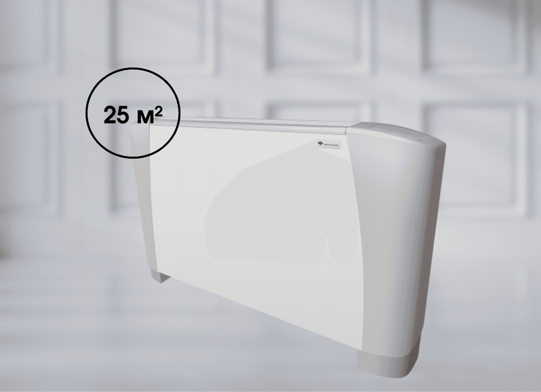 Универсальный фанкойл Mycond SEC/F 4.4 (3,5 кВт), 50 Па площадь до 25 м² (4-рядный)