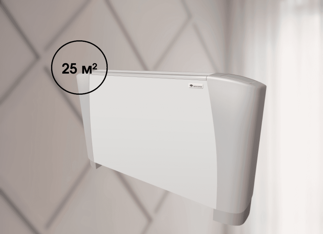 Универсальный фанкойл Mycond SEC/F 4.3 (3,19 кВт), 50 Па площадь до 25 м²