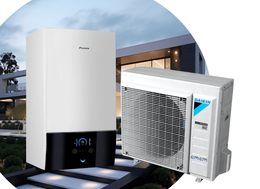 Тепловий насос Daikin Altherma 3 ERGA08EV/EHBH08E6V (тільки нагрів) на 7,5 кВт, 220 В, до 75 м²