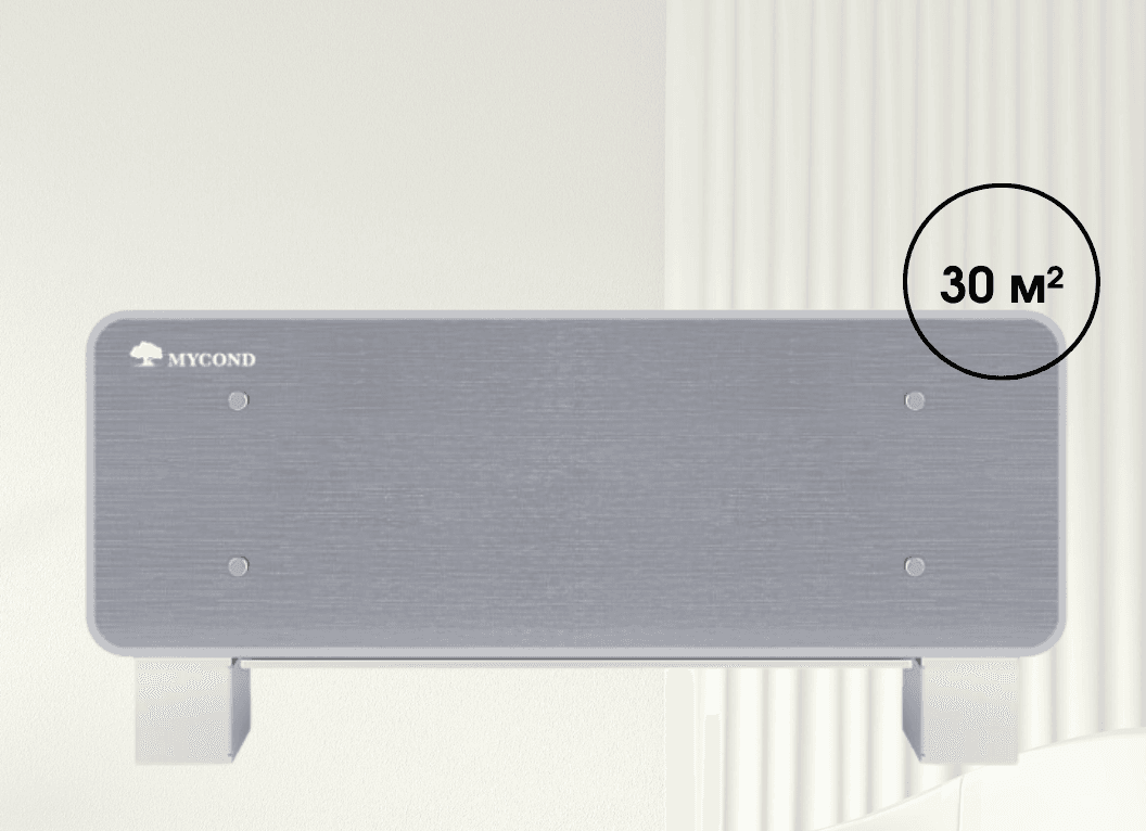 Напольный фанкойл Mycond SILVER GLASS LOW MC-SGL-600T2 2.6 кВт, площадь обогрева 30 м²