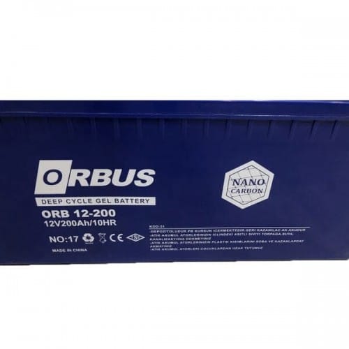 Аккумулятор гелевый ORBUS CG12200 200Ah 12V GEL для использования с ИБП