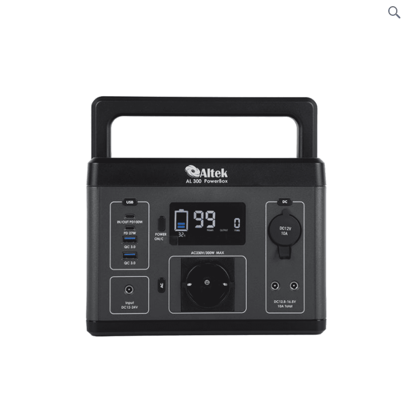 Зарядна станція ALTEK PowerBox AL 300 (296 Вт·год) портативна, переносна, резервне джерело живлення