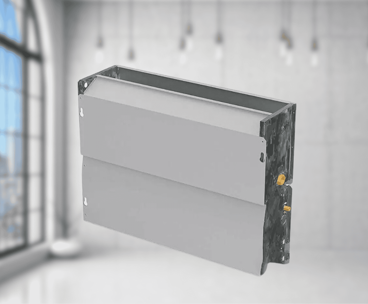 Підлогово-стельовий фанкойл Midea MKH3-250 (1.87 кВт), площа до 25 м², безкорпусний