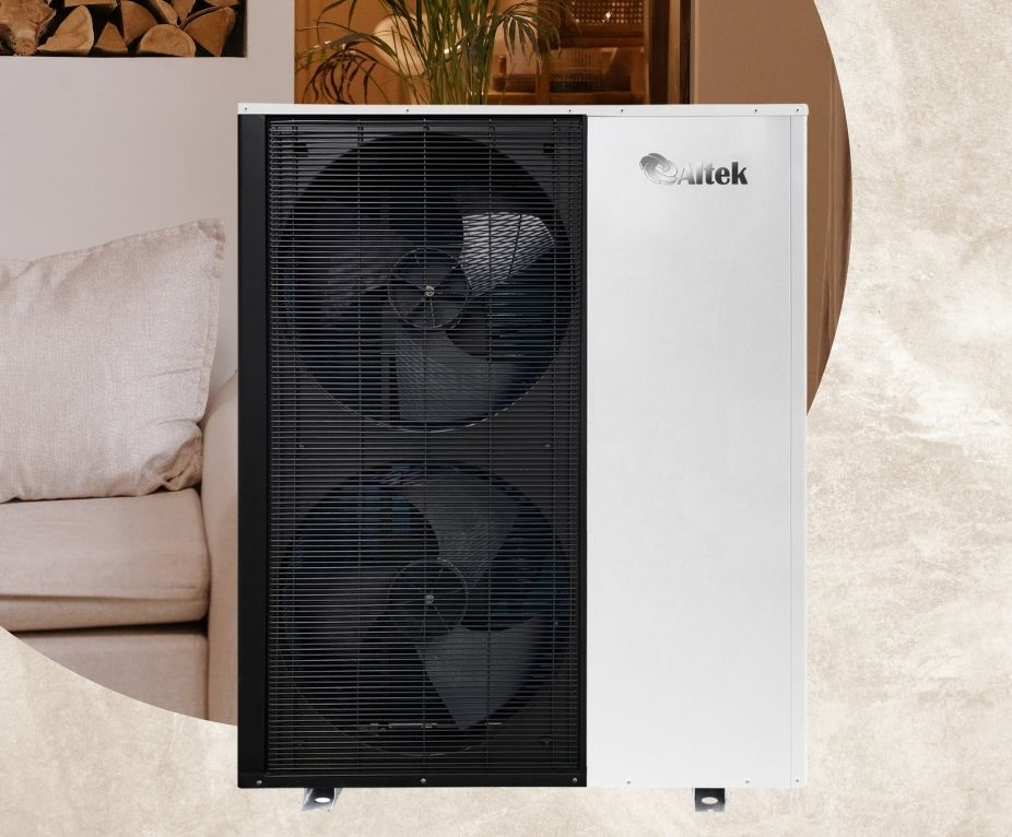 Інверторний тепловий насос Altek Total 32 EVI на 32 кВт, до -30°C, моноблок до 350 м² (380 В)