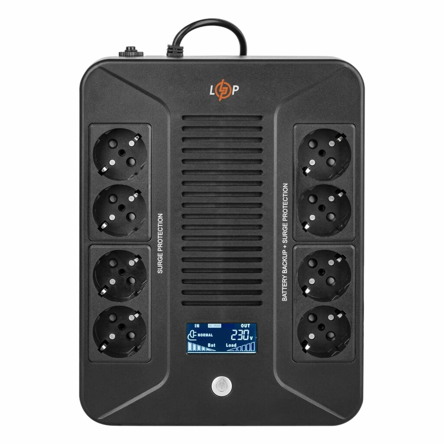 Джерело безперебійного живлення (ДБЖ) з правильною синусоїдою 0,36 кВт Logic Power LP-UL600VA-8PS (360Вт)