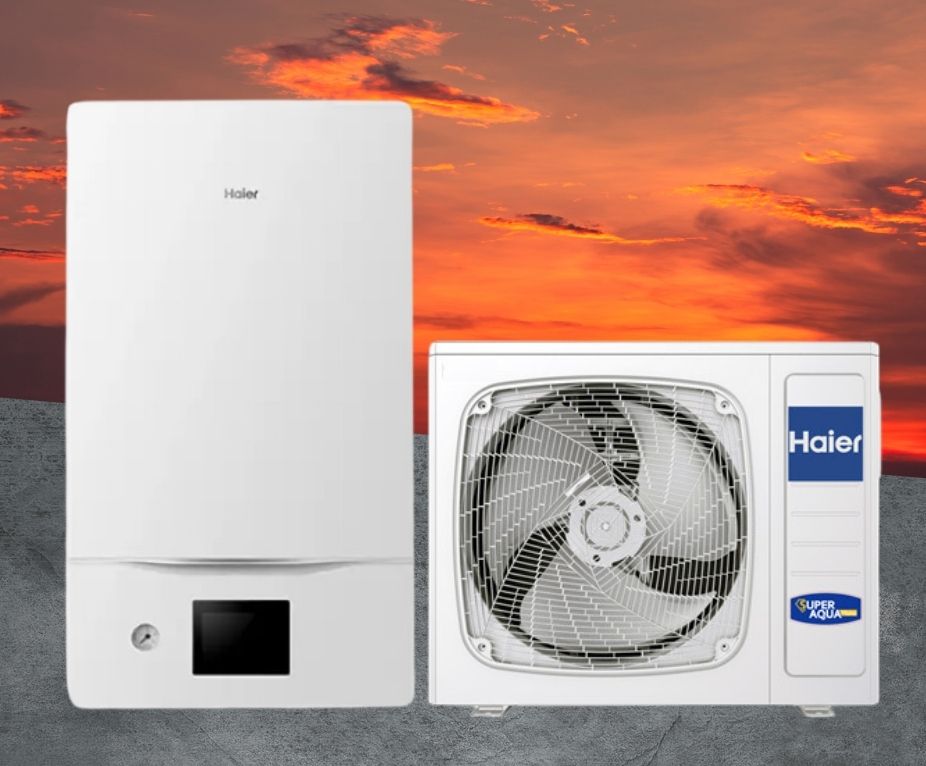 Тепловой насос Haier Super Aqua AW042SSCHA/HU062WAMNA 4 кВт, инвертор до -25 °C, до 50 кв.м. 220V