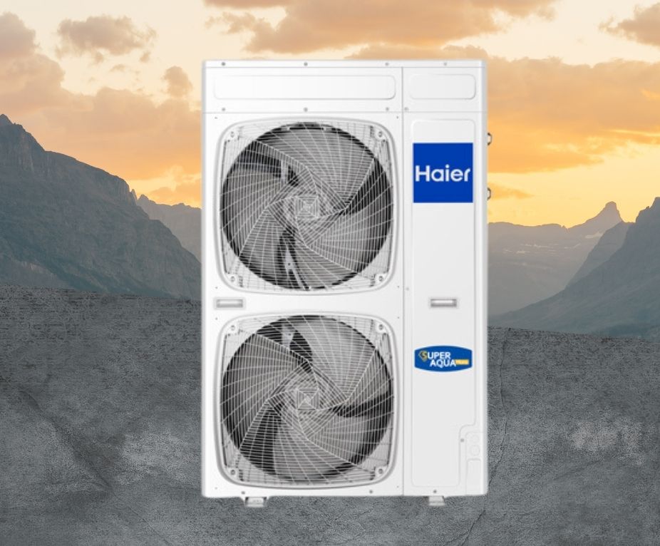 Тепловой насос Haier Super Aqua Monobloc AU112FYCRA(HW) 11 кВт, инвертор до -20 °C, до 110 кв.м. 220V