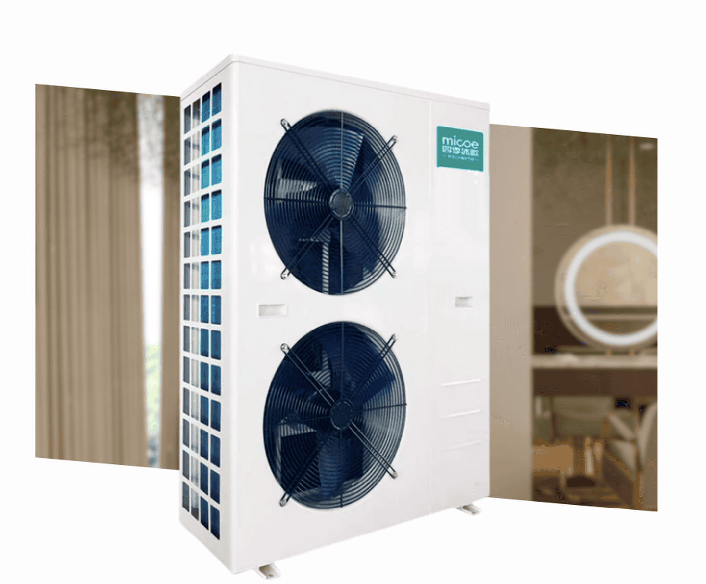 Тепловой насос Micoe MHP-019A1 на 18,8 кВт, моноблок для подогрева воды, работа при -15°C, R410а
