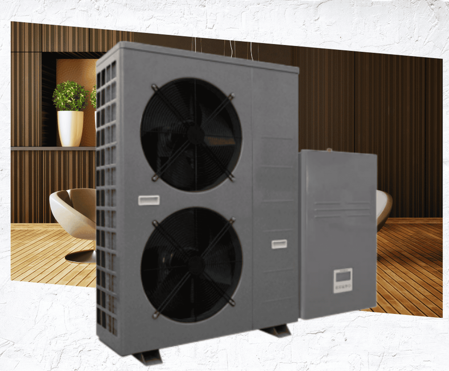 Инверторный тепловой насос Micoe MMHP-018A1S на 20,8 кВт, работа при -30°C, площадь до 200 кв.м