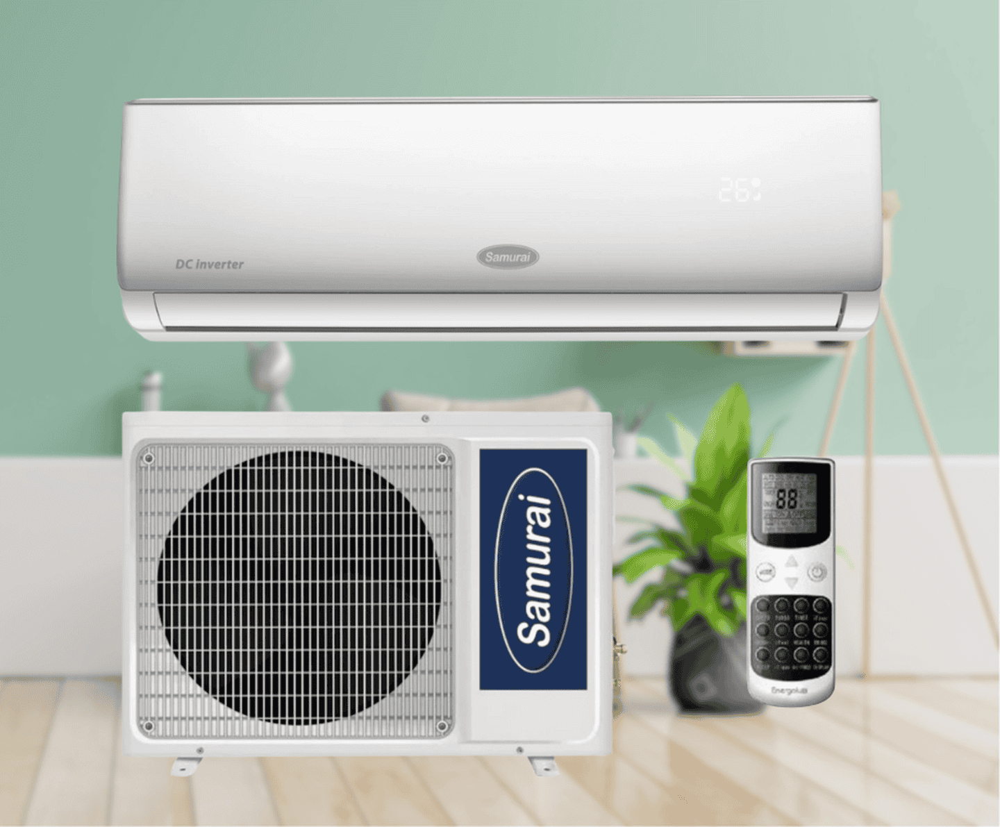 Кондиционер Samurai Elite SMA-18HRDN8T, инверторный 4,8 кВт, до 50 кв.м., работа при -15/+53°C, 220 В