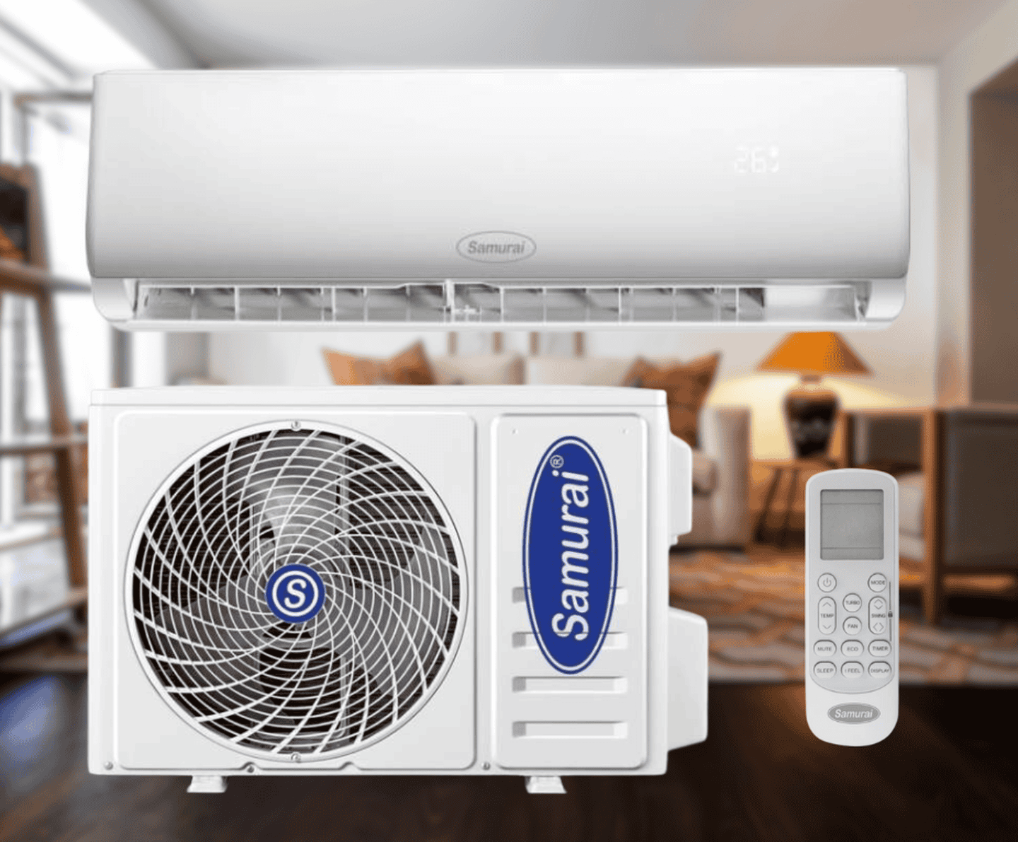 Кондиціонер Samurai Elite SMA-09HRN8T ON/OFF 2,5 кВт, до 25 кв.м, робота при -7/+43°C, 220 В