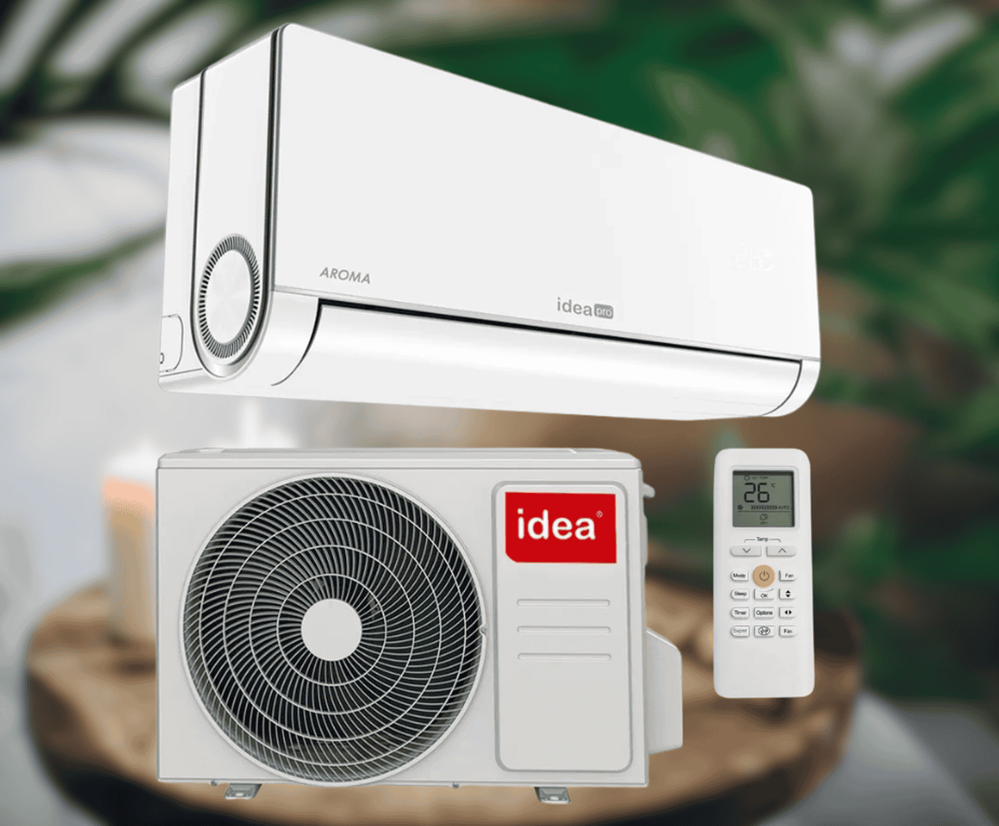 Кондиціонер Idea Pro AROMA IPA-09HRTPL-FN8, інверторний, 2.68 кВт, до 30 кв.м, робота при -25/+53°C, 220 В