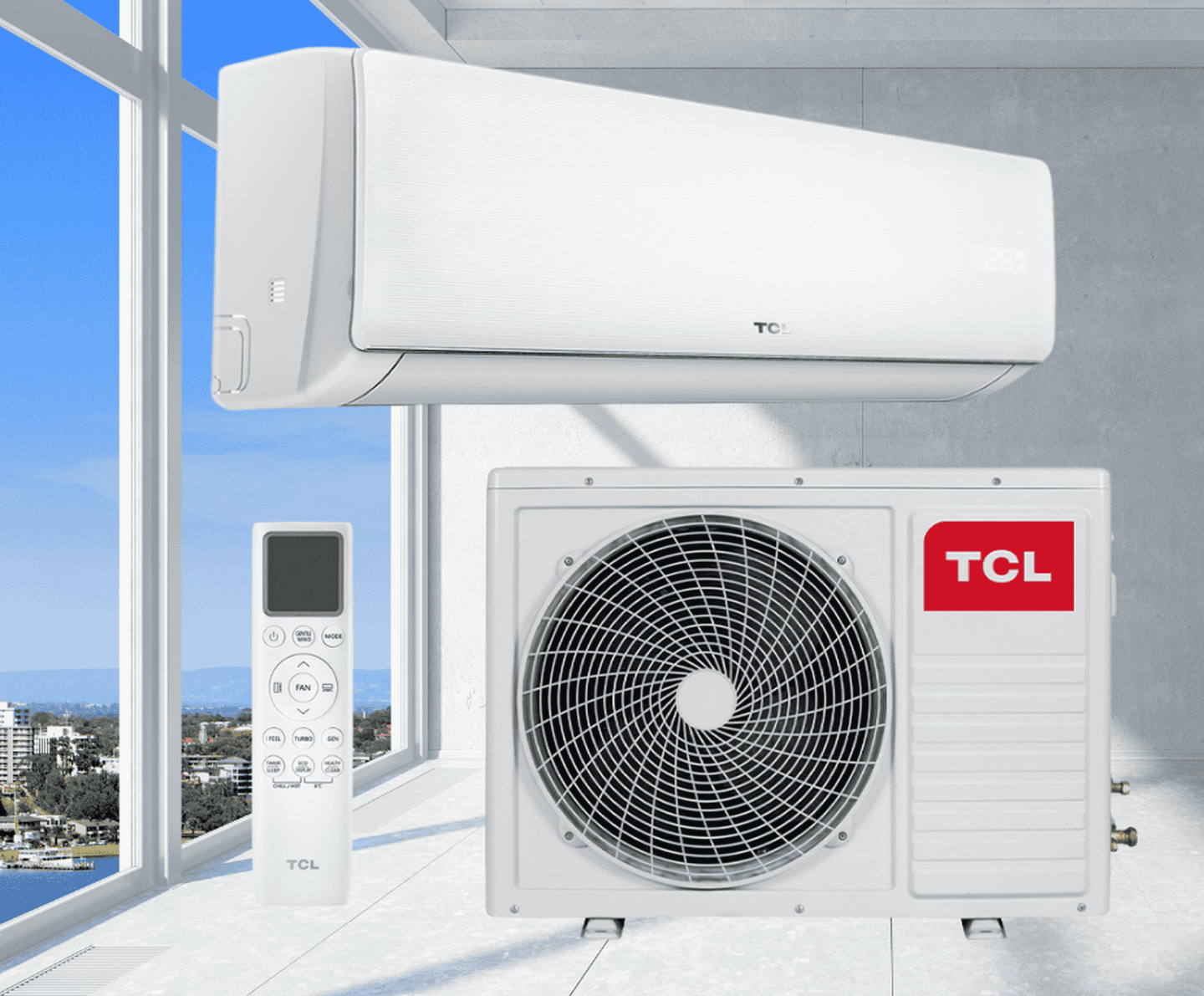 Кондиционер TCL TAC-09CHSD/XAB1IHB Elite серия XAB1 2,6 кВт, инверторный до -30°C/+53°С, до 30 м²