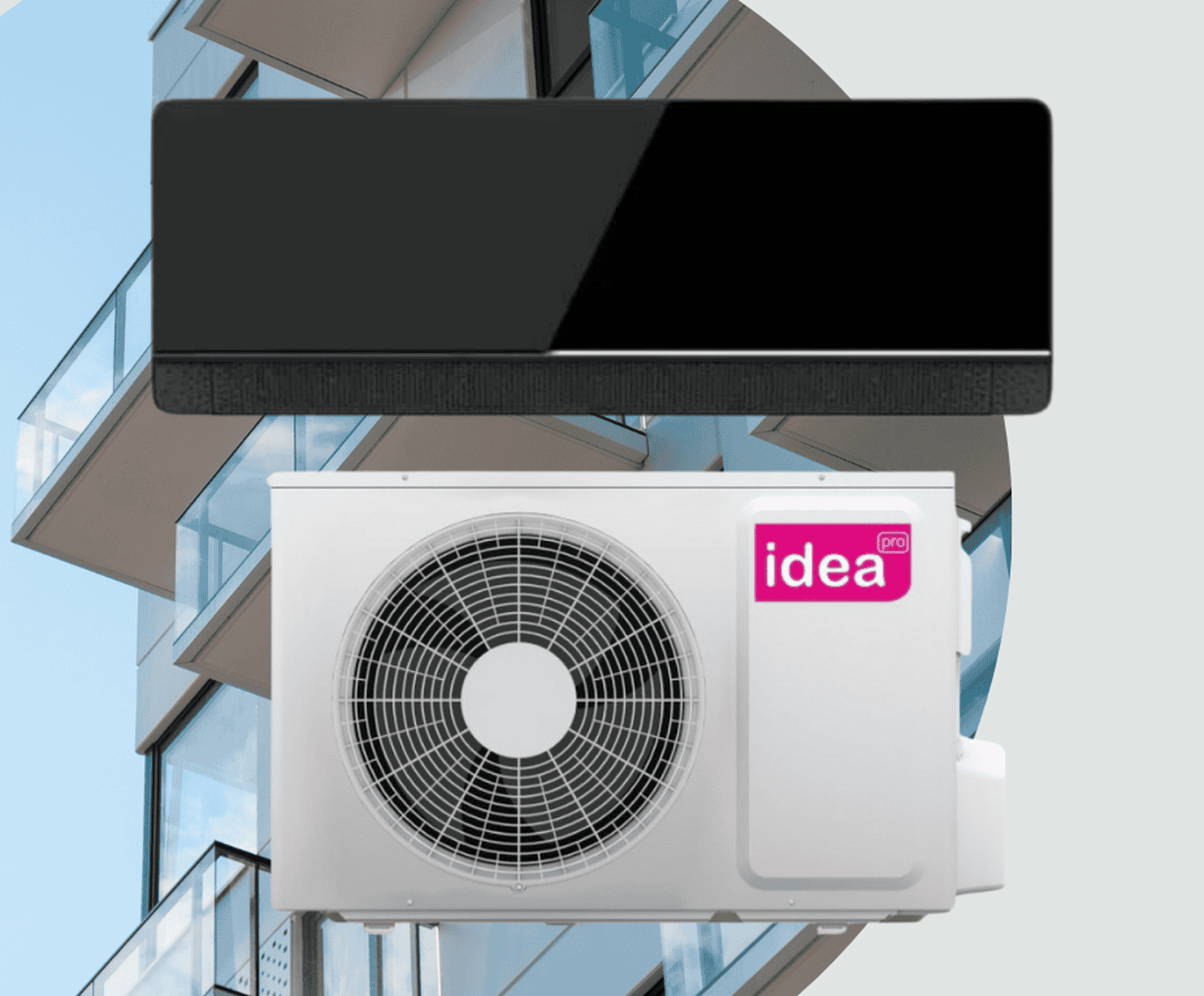 Кондиціонер Idea BREEZE IPA-09HRM-FN8 BLACK, інверторний, 2.7 кВт, до 30 кв.м, робота при -25/+49°C, 220 В