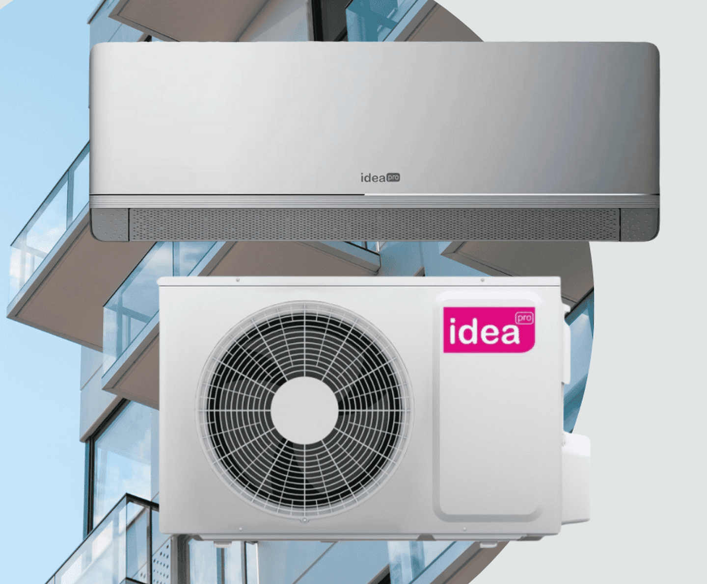 Кондиціонер Idea BREEZE IPA-09HRM-FN8 SILVER, інверторний, 2.7 кВт, до 30 кв.м, робота при -25/+49°C, 220 В