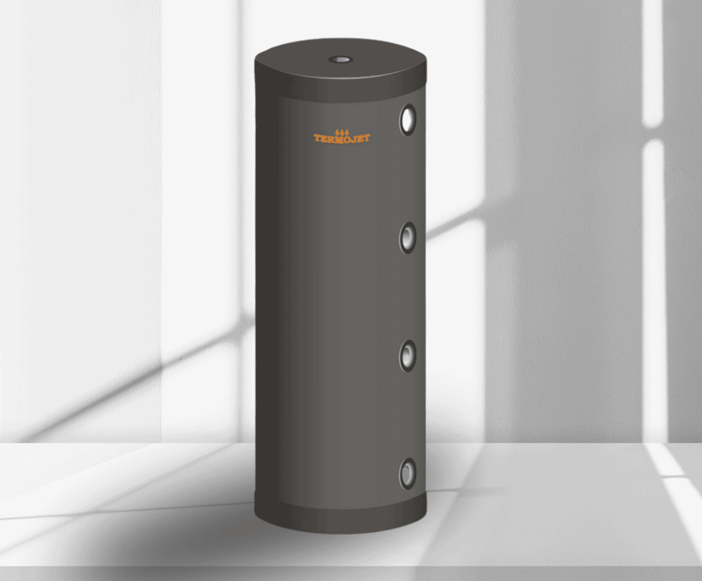 Бак-накопичувач Termojet БТН 100, буферна ємність на 97 л, матеріал високоякісна чорна сталь