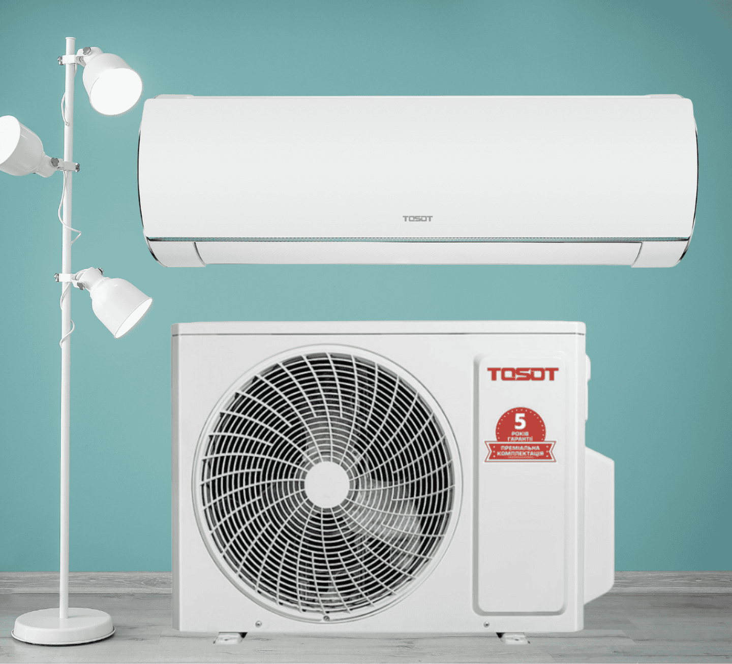 Инверторный кондиционер TOSOT Lira two stage GV-09W2S, 2,7 кВт, до 25-30 кв.м, работа при -30/+54°C, 220 В