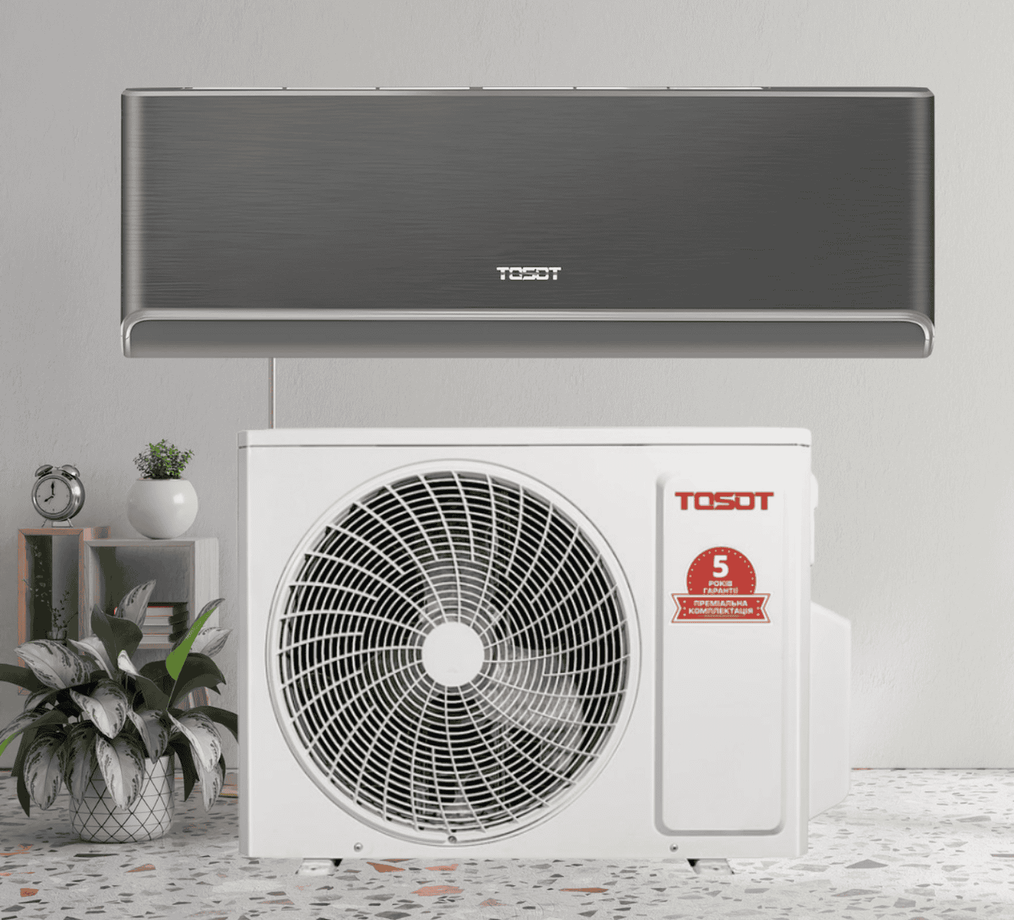 Кондиционер инверторный TOSOT Naomi GD-09RB BLACK MYSTERIOUS, 2,7 кВт, до 25-30 кв.м, работа при -25/+50°C, 220 В