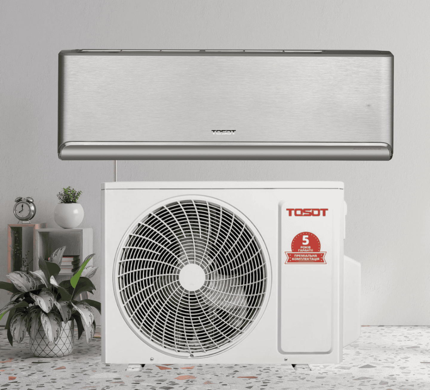 Кондиционер инверторный TOSOT Naomi GD-09RS SILVER COOL, 2,7 кВт,  до 25-30 кв.м, работа при -25/+50°C, 220 В