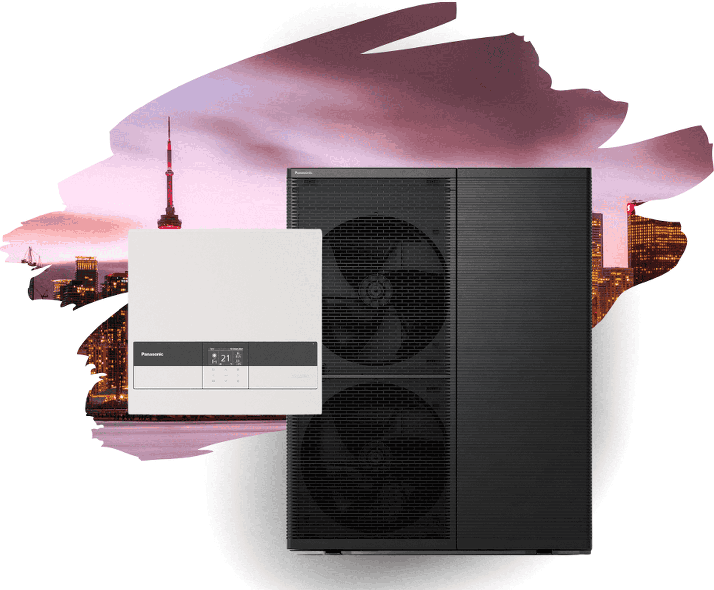 Тепловий насос Panasonic Aquarea High Performance серія М R290 (WH-CME8/WH-WDG12ME8) на 12 кВт, до 120 м², інвертор при -25°С/+43°С, 380В