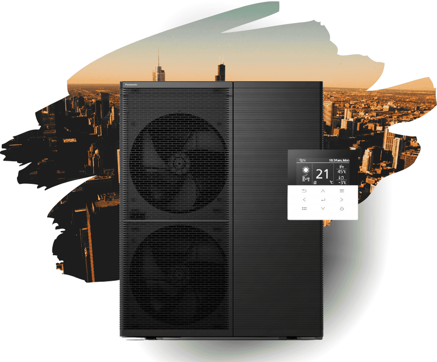 Тепловой насос Panasonic Aquarea High Performance серія М R290 (CZ-RTW2/WH-WDG12ME5) на 12 кВт, до 120 м², инвертор при -25°С/+43°С, 220В, моноблок