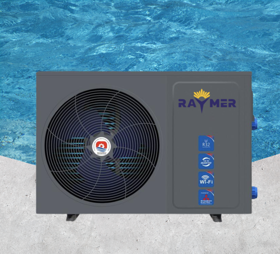 Інверторний тепловий насос для басейну Raymer RAY-11PD2 (9,8 кВт) 220 В, до -15°С/+43°С, об’єм басейну до 40 м³