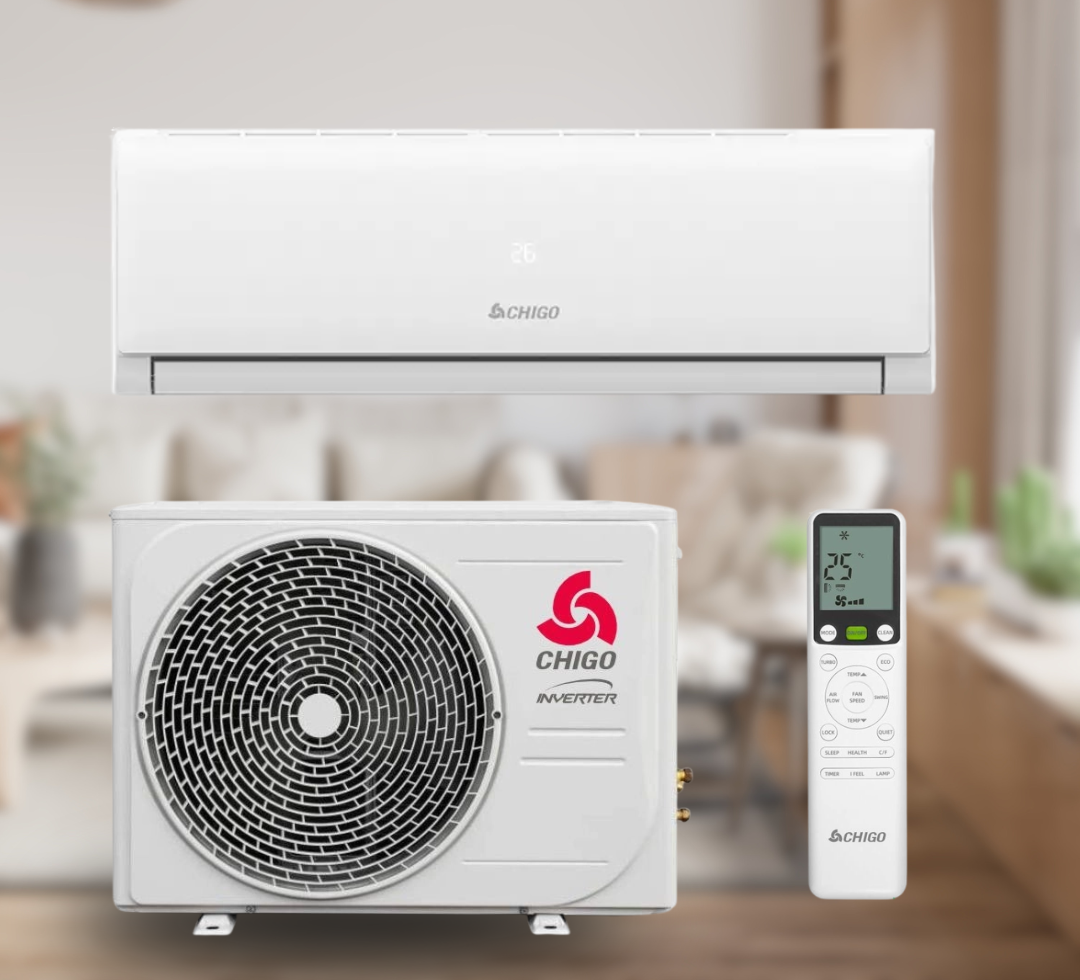 Кондиціонер Chigo Angel 169 CS-25V3G-B169A, інверторний, 2,5 кВт, до 25 кв.м, робота при -20/+50°C, 220 В